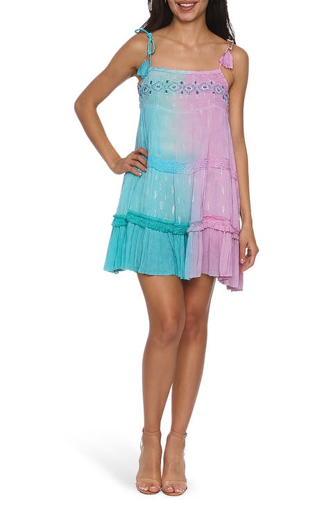 Tie Strap Tiered Dress