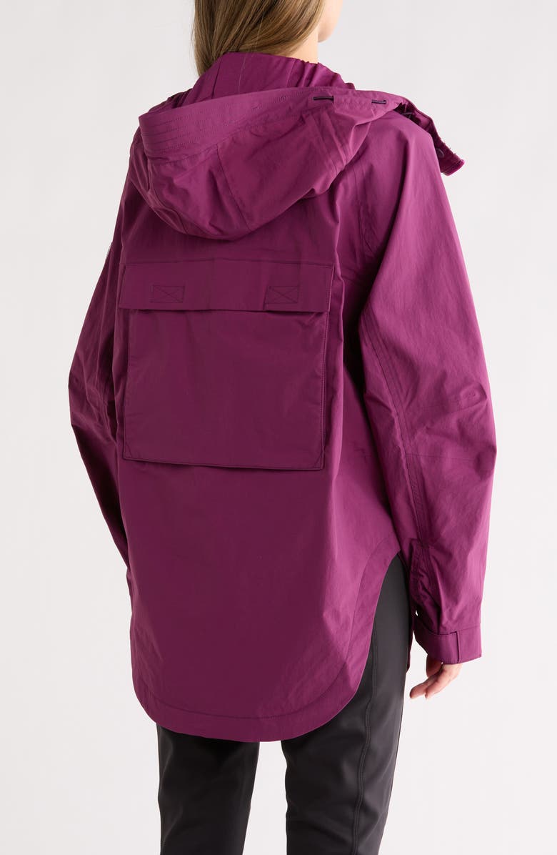 Free People Singin' in the Rain Waterproof Jacket, Alternate, color, Raspberry
