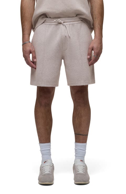 Double Knit Cotton & Cashmere Drawstring Shorts