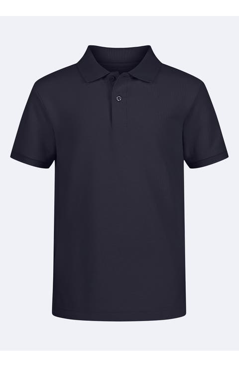 Kids' Solid Cotton Piqué Knit Polo (Little Kid)