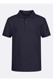 Kids' Solid Cotton Piqué Knit Polo