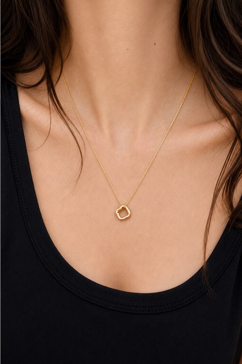Narla Necklace, Alternate, color, Gold Plate