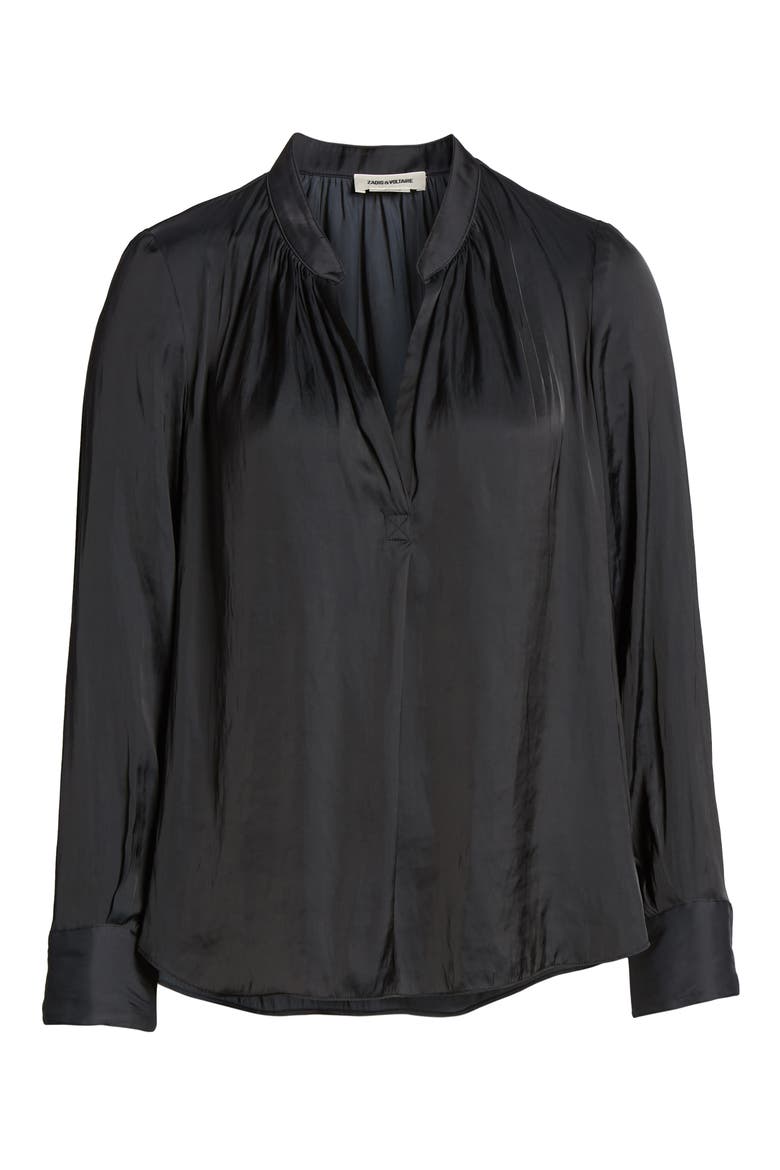 Tink Blouse, Alternate, color, NOIR