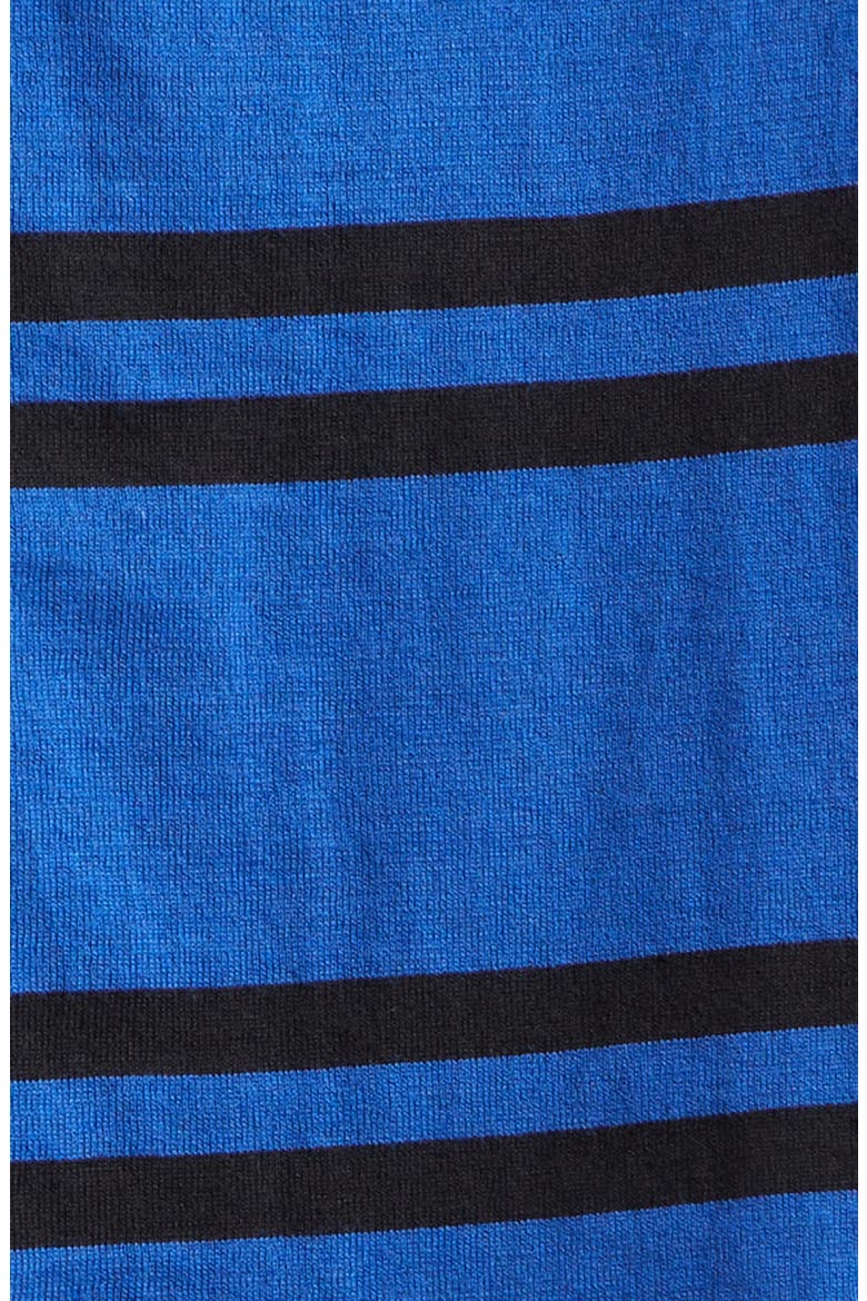 Ultimo Stripe Cotton & Cashmere T-Shirt, Alternate, color, BLUE/ BLACK