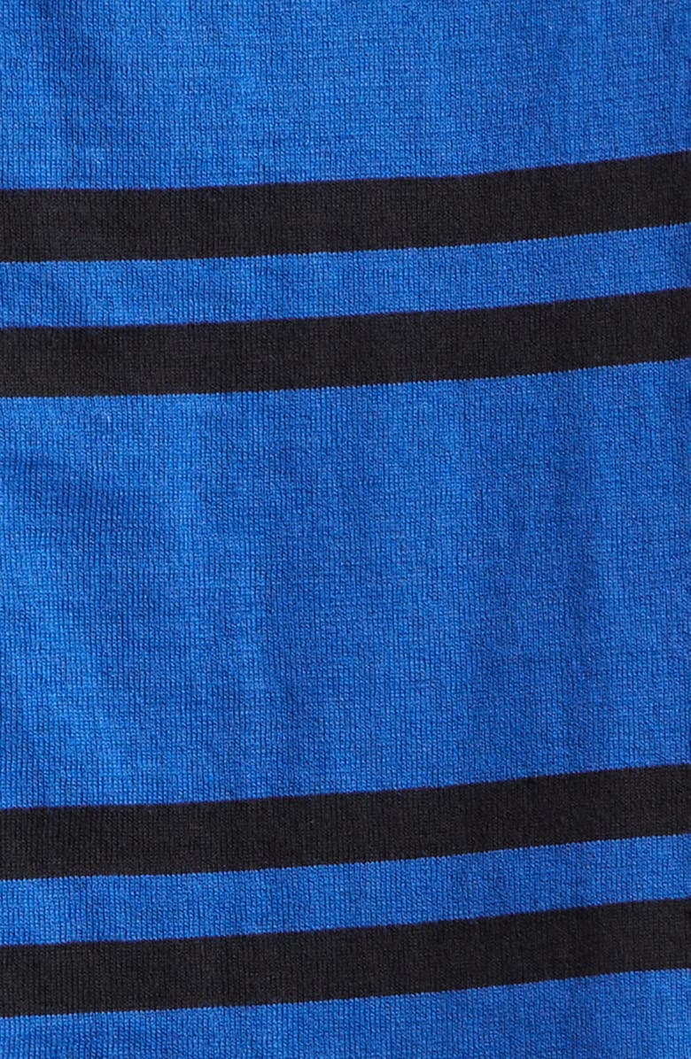 Second Layer Ultimo Stripe Cotton & Cashmere T-Shirt, Alternate, color, Blue/ Black