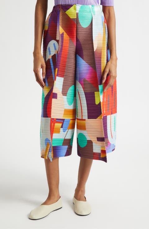 Playground Pleated Wide Leg Shorts