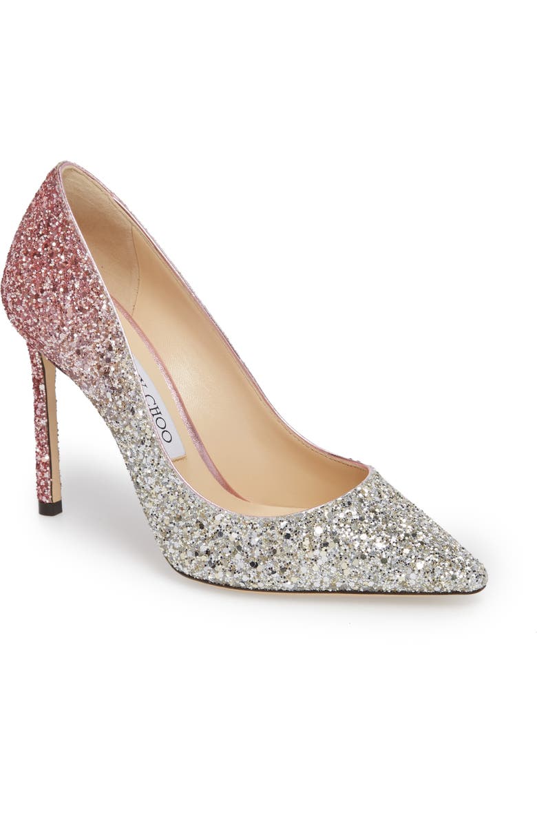 Jimmy Choo Romy Dégradé Glitter Pump, Main, color,