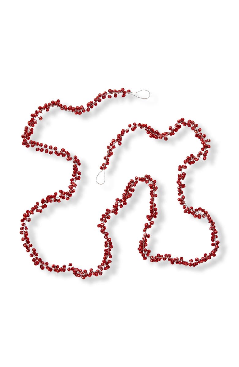 tag Jingle Bell Red Garland Holiday Decor for Christmas Trees, Main, color, Red