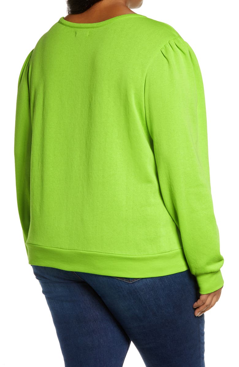 Halogen<sup>®</sup> Puff Sleeve Sweatshirt, Alternate, color,