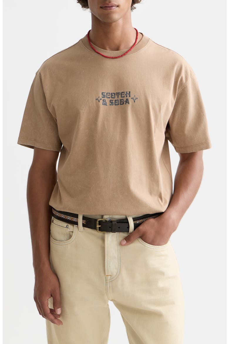 Oversize Logo Cotton Graphic T-Shirt, Main, color, AMPHORA