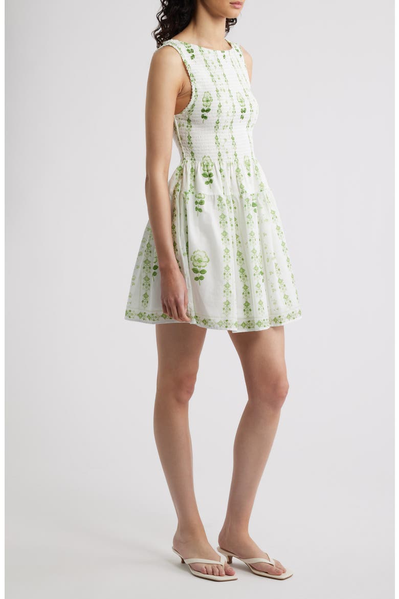 The Cosima Nap® Minidress, Alternate, color, ARCADIA BORDER WHITE/GREEN