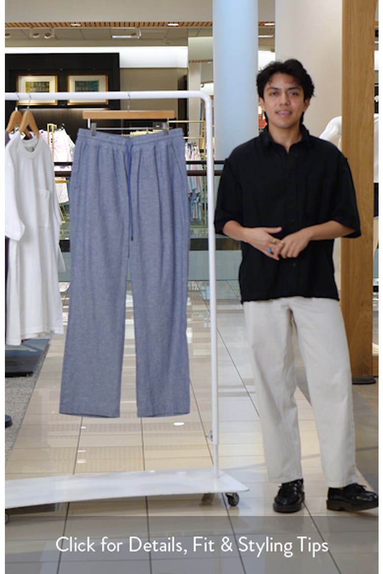 Slub Linen & Cotton Pajama Pants video