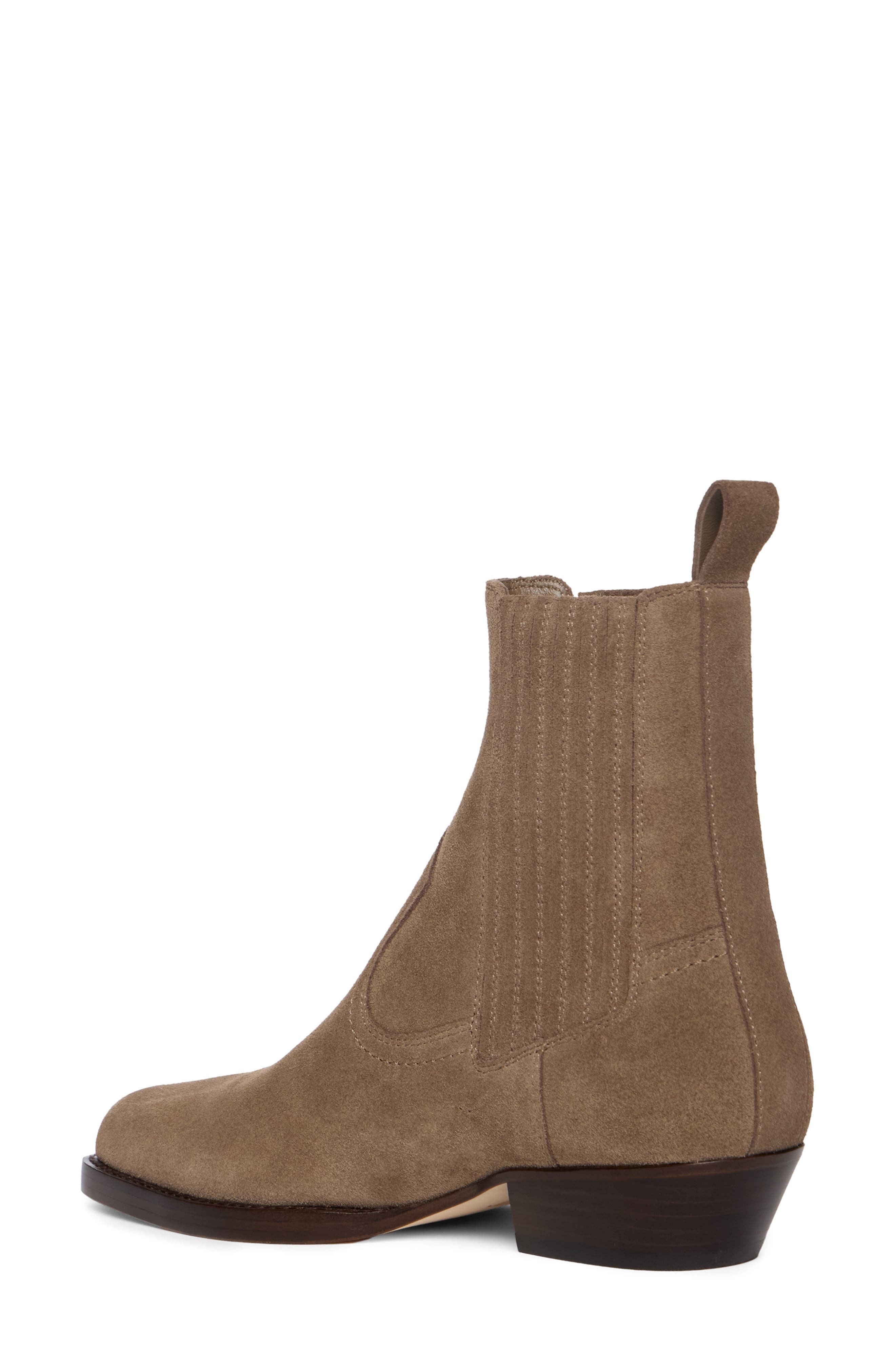 Greta Leather Bootie, Alternate, color, DARK TAUPE