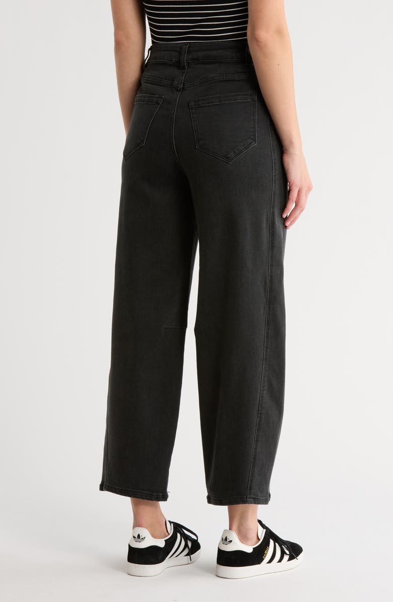 RDI Stretch Barrel Jeans, Alternate, color, Black Wash Denim