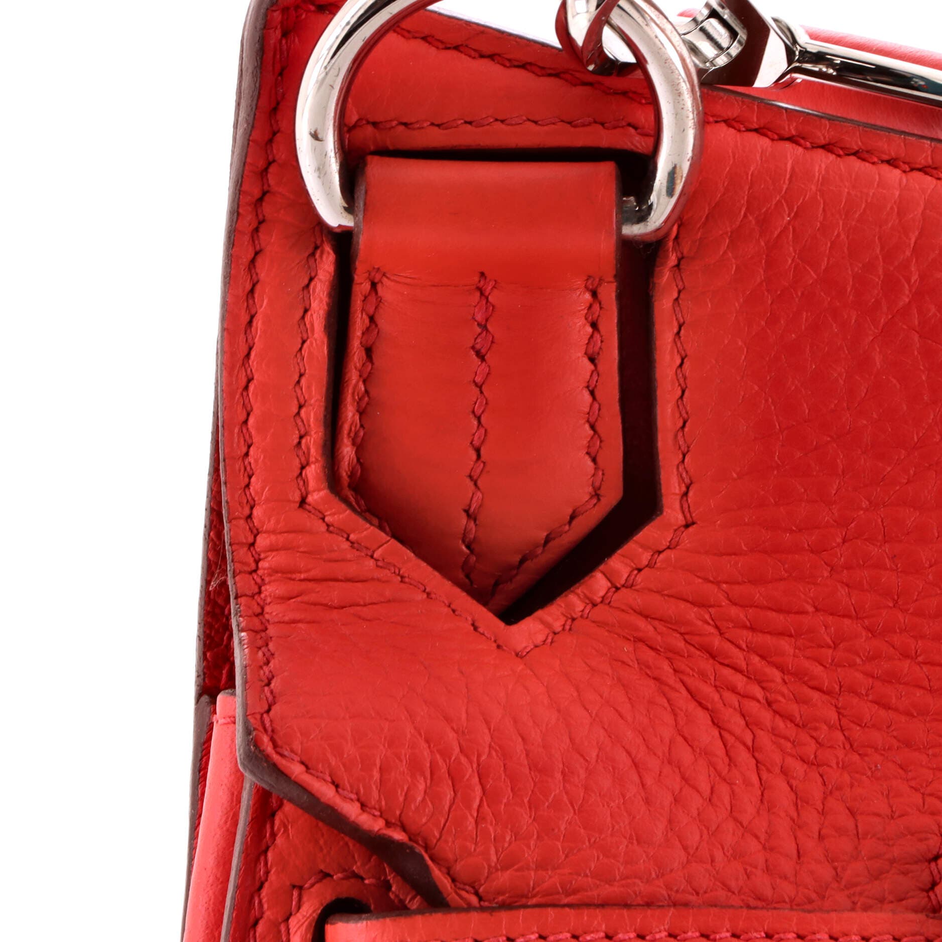 Pre-Owned Hermes Jypsiere Bag Clemence 34, Alternate, color, Bougainvillier