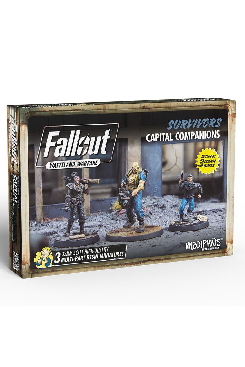 Fallout Wasteland Warfare Survivors, Capital Companions, 3 Miniatures, Main, color, Multicolored