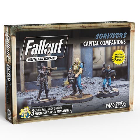 Fallout Wasteland Warfare Survivors, Capital Companions, 3 Miniatures