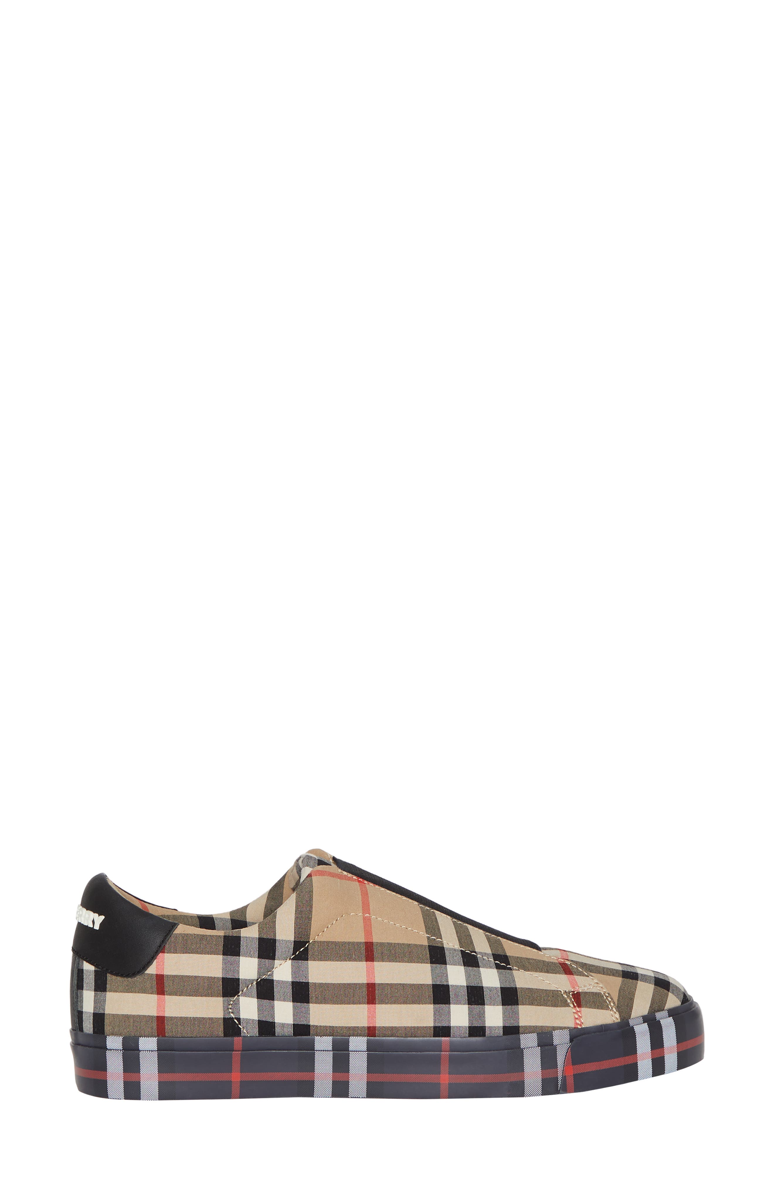 Burberry Markham Vintage Check Slip-On Sneaker, Alternate, color, 