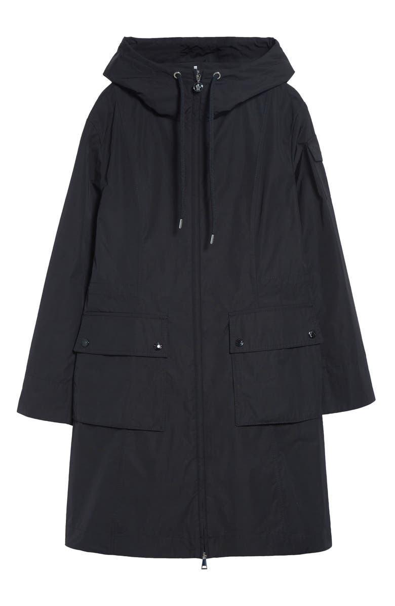Moncler Laerte Long Parka, Main, color, Black