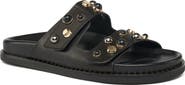 Grace Footwear Alyson Leather Embellished Slide Sandal