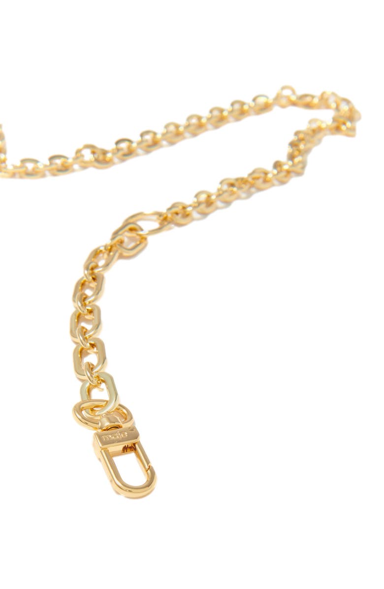 maje Clover logo chain belt, Alternate, color, 