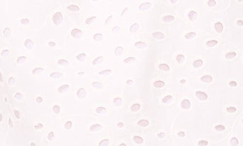 1.state Flutter Sleeve Cotton Eyelet Top