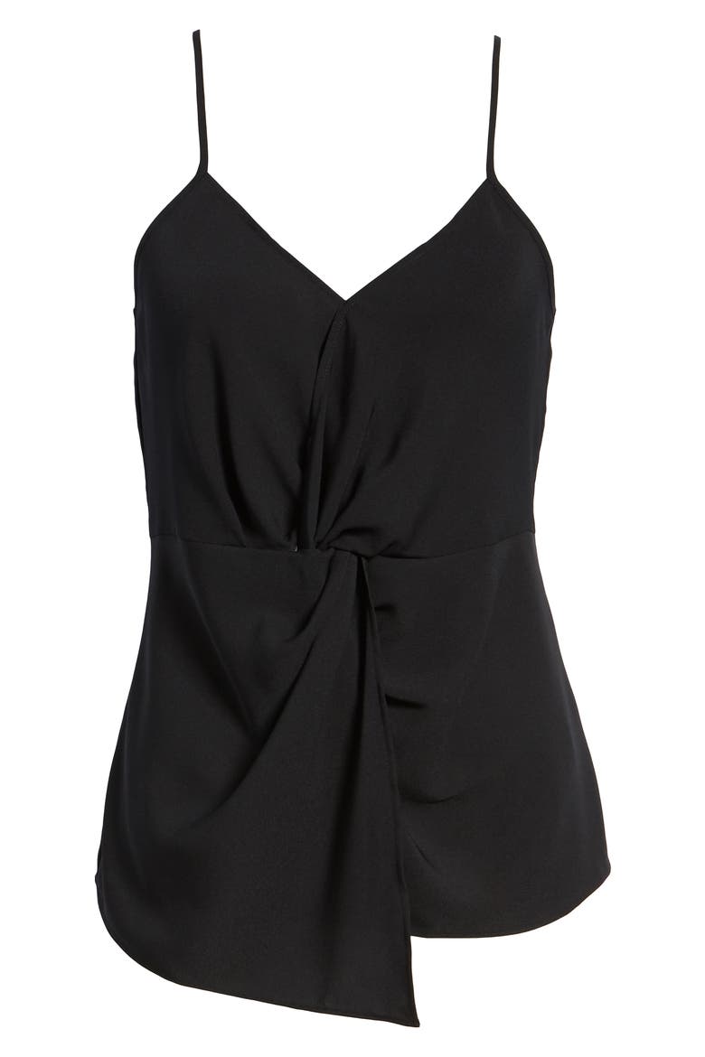 Twist Camisole, Alternate, color, BLACK