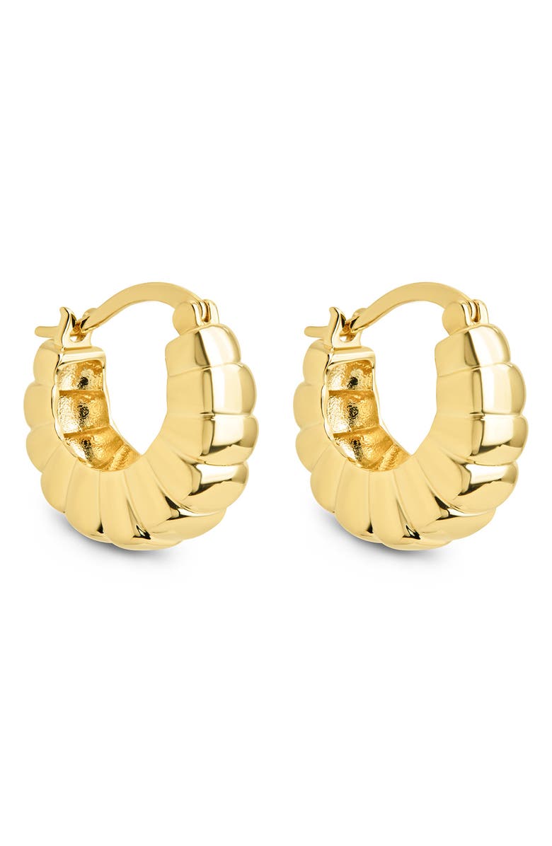 Sterling Forever Lysandra Bubble Hoop Earrings, Main, color, Gold