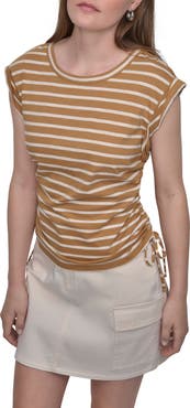 DKNY Jeans Ruched Knit Top