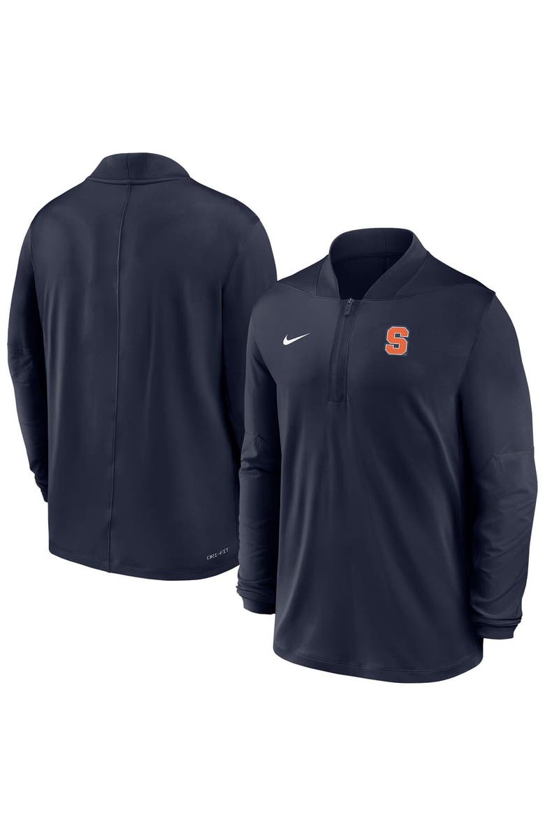 Nike Men's Nike  Navy Syracuse Orange Dri-FIT Half-Zip Pullover, Main, color, Navy