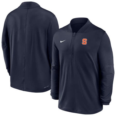 Men's Nike  Navy Syracuse Orange Dri-FIT Half-Zip Pullover