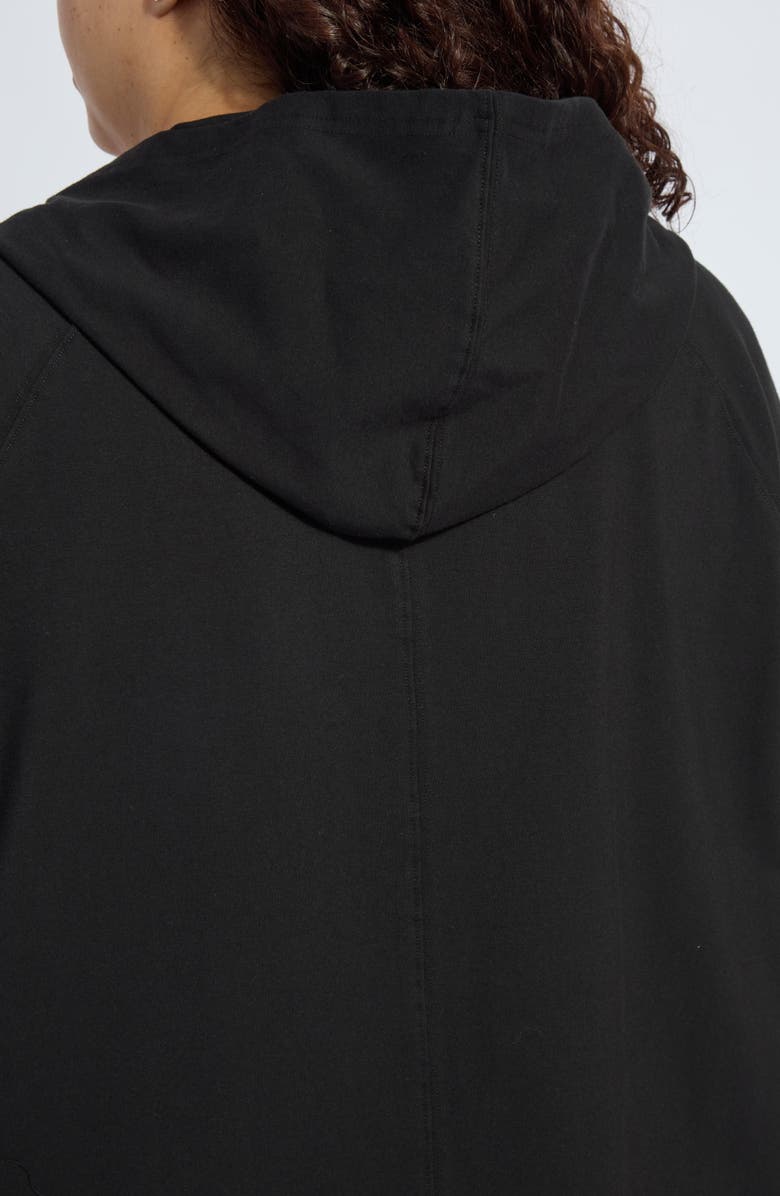 Lysse Cotton Front Zip Hoodie, Alternate, color, Black