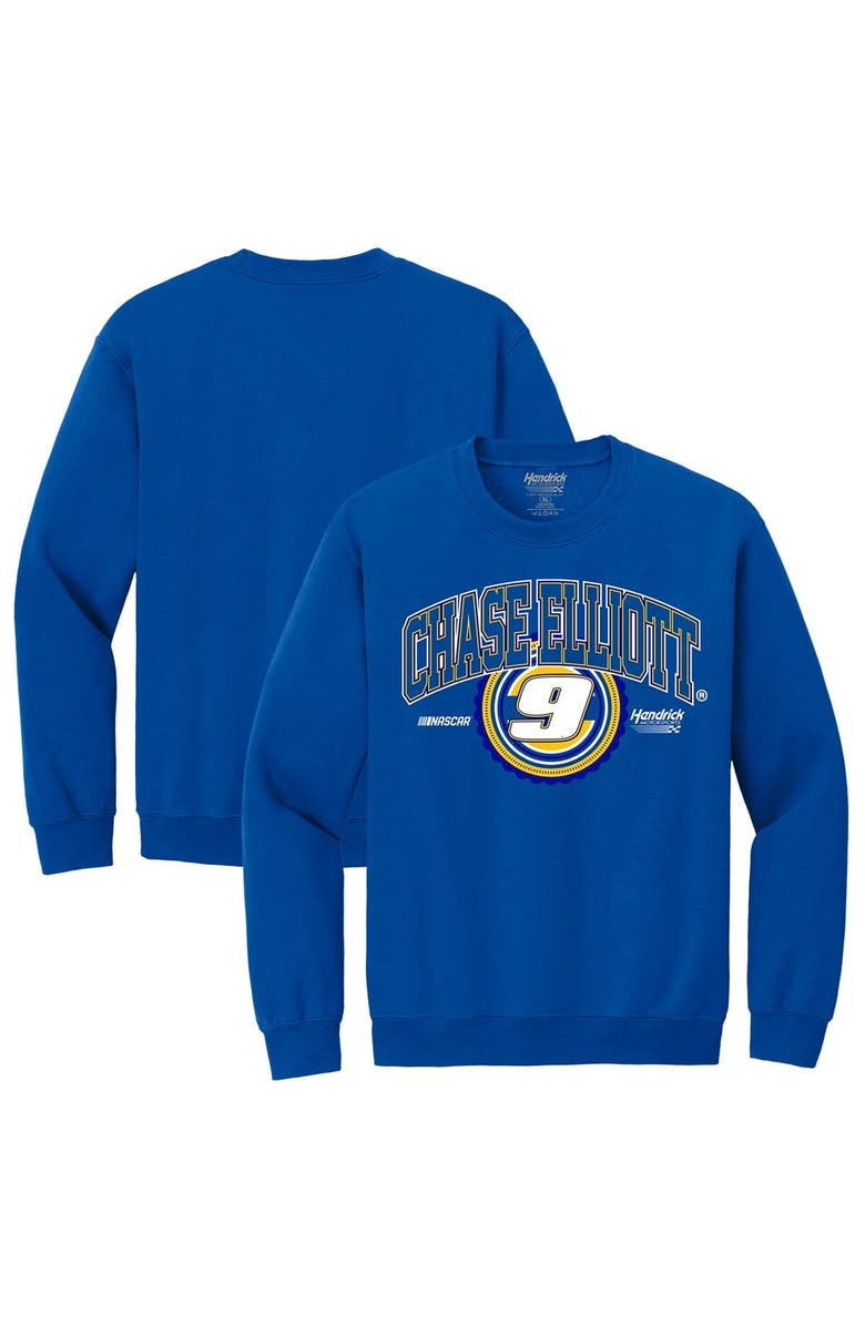 HENDRICK MOTORSPORTS TEAM COLLECTION Men's Hendrick Motorsports Team Collection Royal Chase Elliott Name & Number Sweatshirt, Main, color, Royal