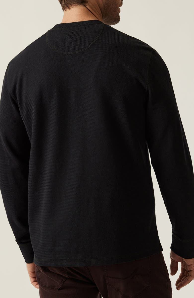 34 Heritage Long Sleeve Pima Cotton Blend Henley, Alternate, color, Black