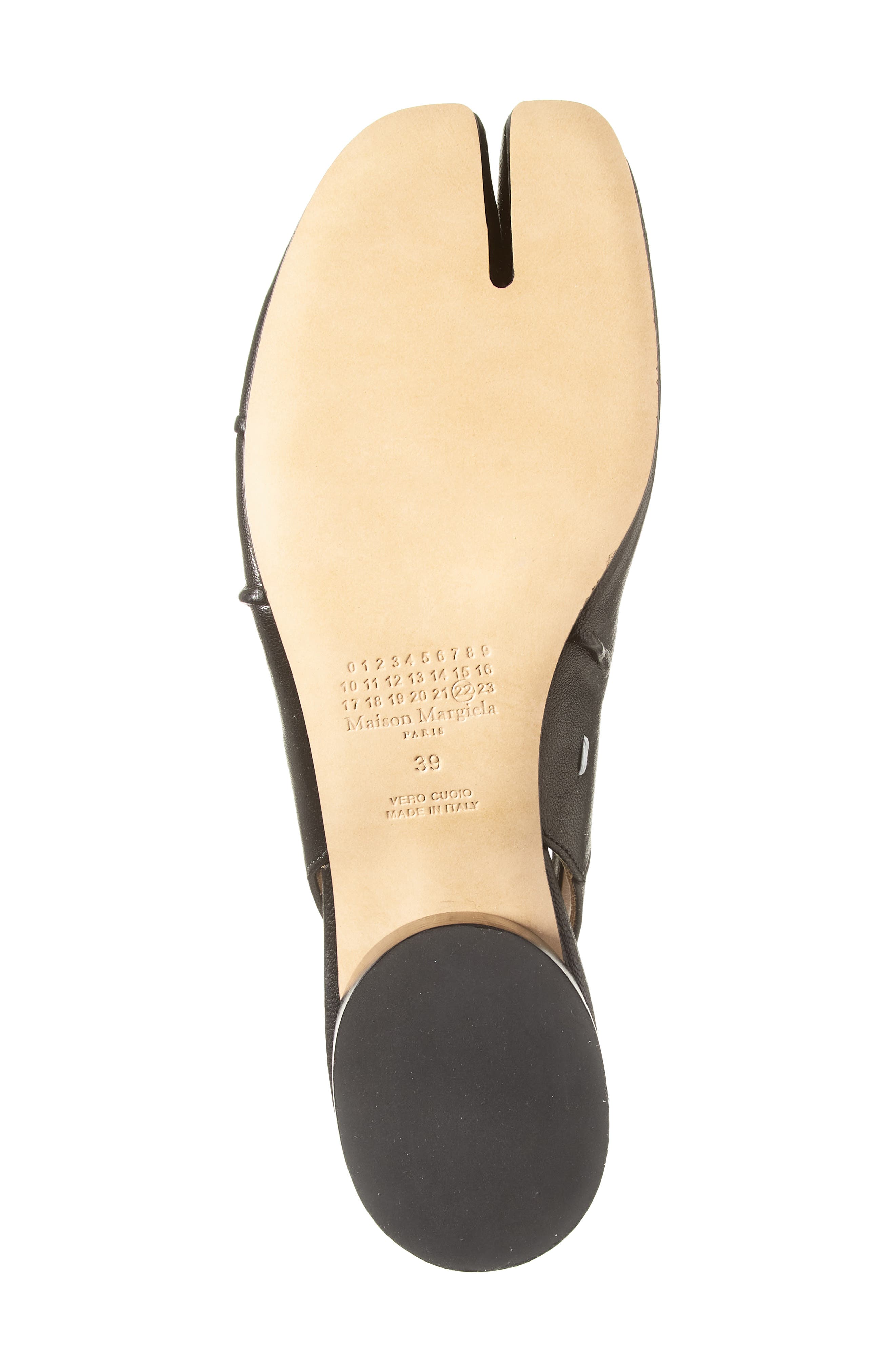Maison Margiela Tabi Slingback Pump, Alternate, color, Black