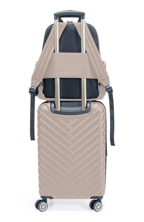 Kenneth Cole Madison Square 2-piece Hardside Carry-on Luggage & Backpack Set In Brown