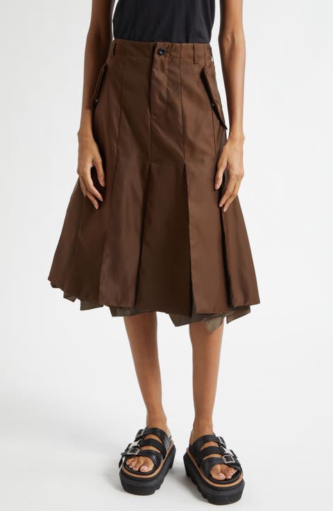 Nylon Twill Skirt