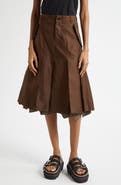 Sacai Nylon Twill Skirt