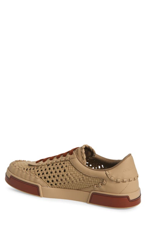 Dolce & Gabbana Mesh-panelling Leather Sneakers