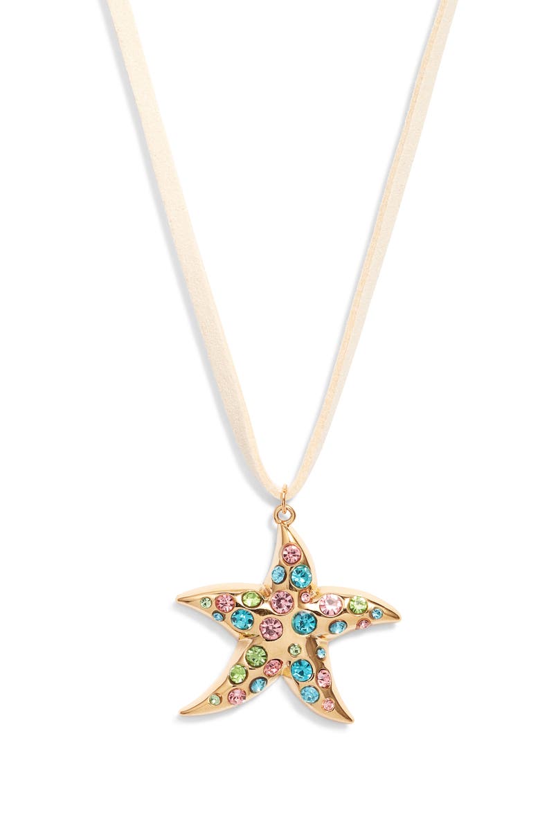 FRASIER STERLING Bora Bora Pendant Necklace, Main, color, Gold