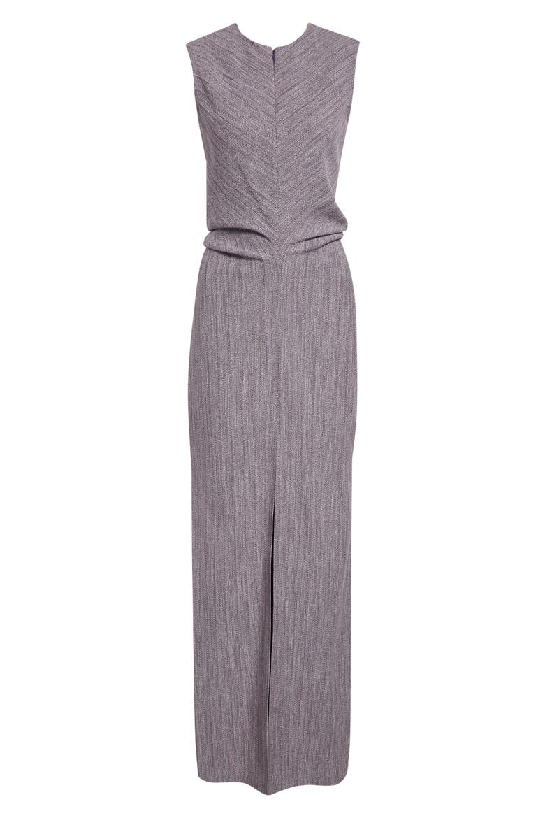Selene Static Suiting Maxi Dress, Alternate, color, AUBERGINE/ WHITE