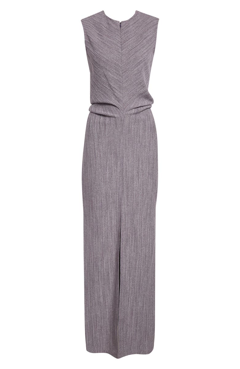 Proenza Schouler Selene Static Suiting Maxi Dress, Alternate, color, Aubergine/ White