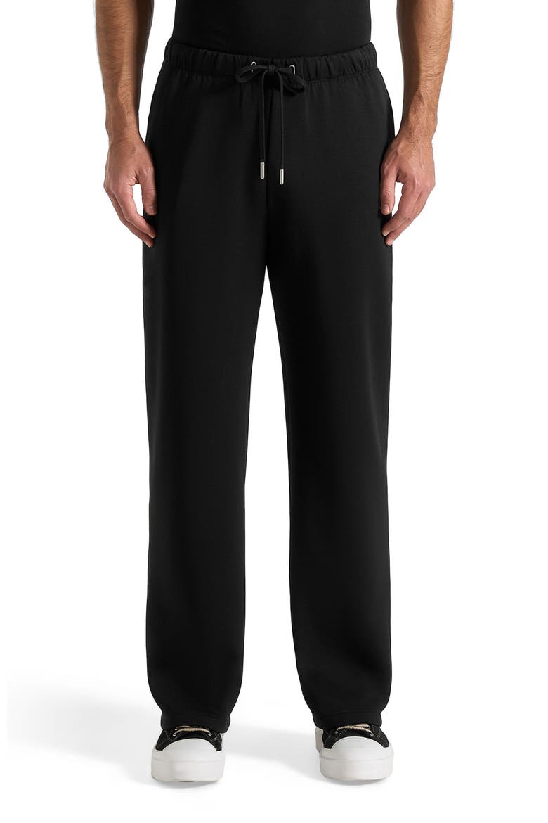 Avery Unisex Neoprene Relaxed fit Sweatpants, Main, color, Black