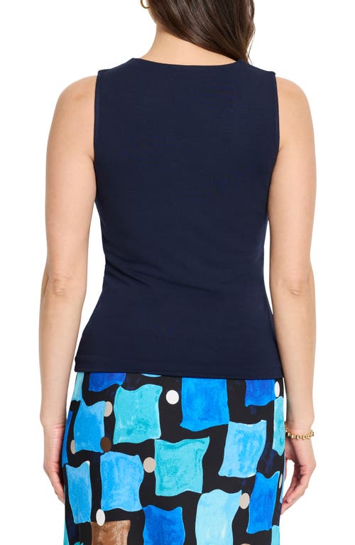 Nic + Zoe Nic+zoe Better Angle Tank Top In Dark Indigo