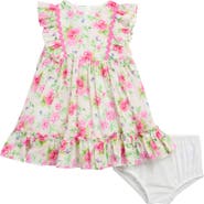 Pippa & Julie Kids' Daphne Floral Ruffle Trim Dress