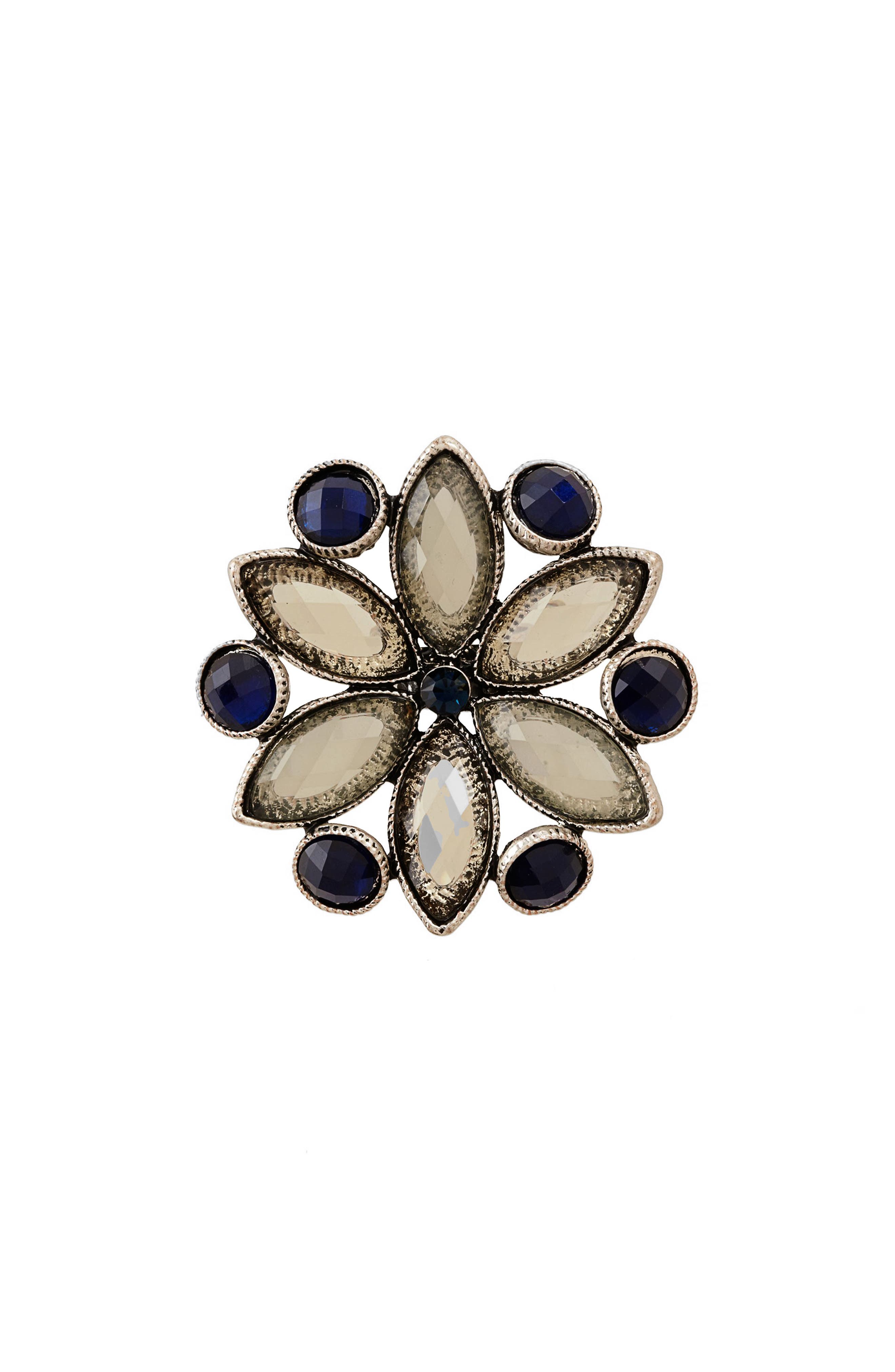 OLIVIA WELLES Crystal Flower Ring