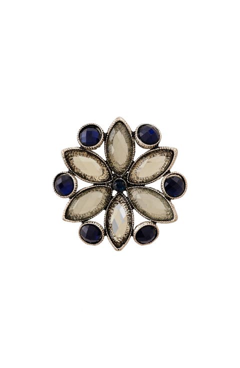 Crystal Flower Ring