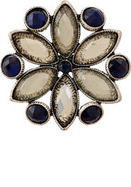 OLIVIA WELLES Crystal Flower Ring