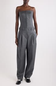 Givenchy Tailored Wool Bustier Jumpsuit