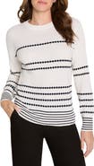NIC+ZOE Circle Cotton 
Cashmere Blend Sweater